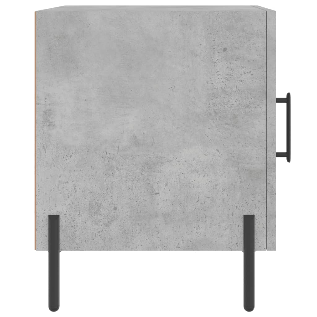 Bedside Cabinets 2 pcs Concrete Grey 40x40x50cm Engineered Wood