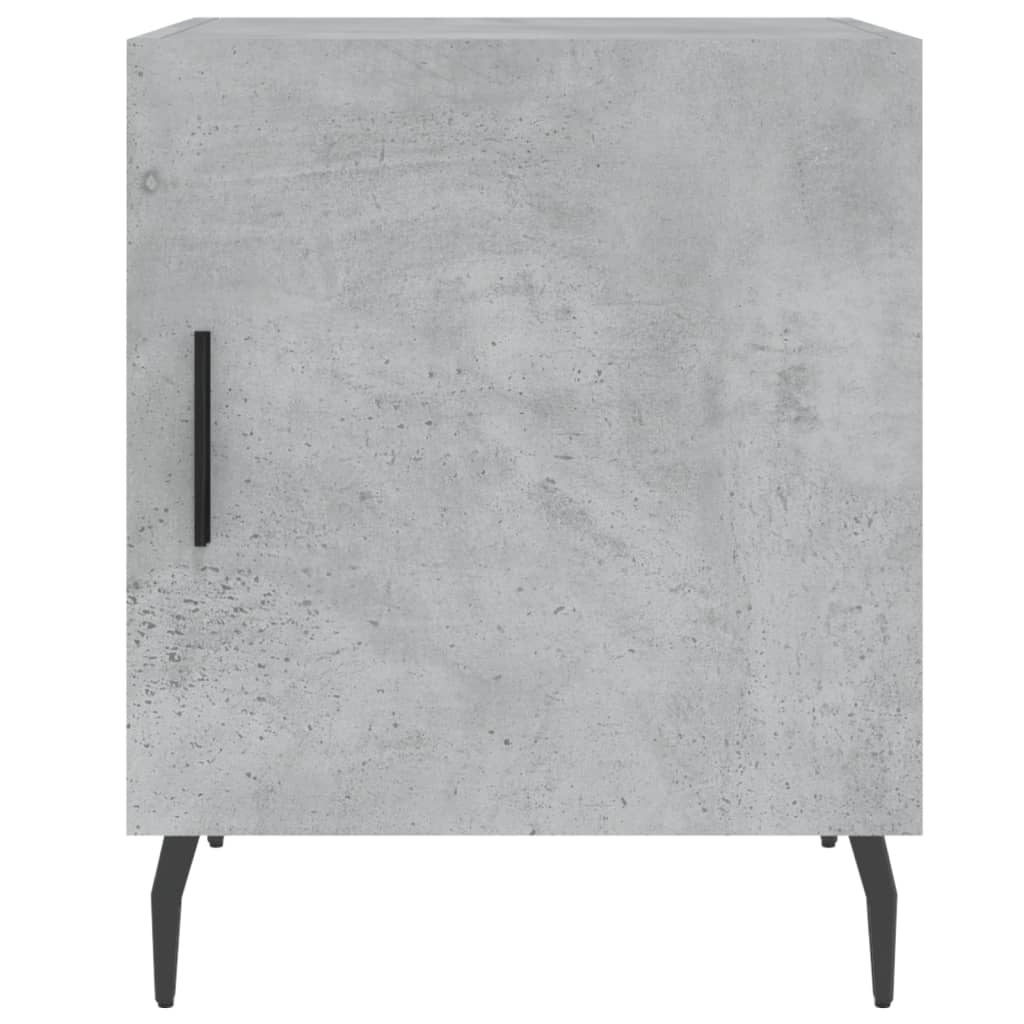Bedside Cabinets 2 pcs Concrete Grey 40x40x50cm Engineered Wood