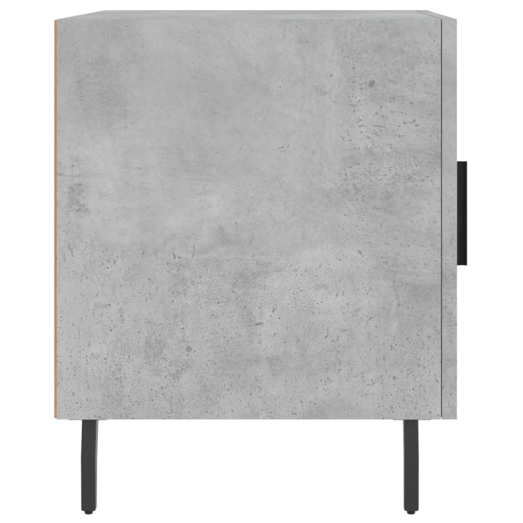 Bedside Cabinets 2 pcs Concrete Grey 40x40x50cm Engineered Wood