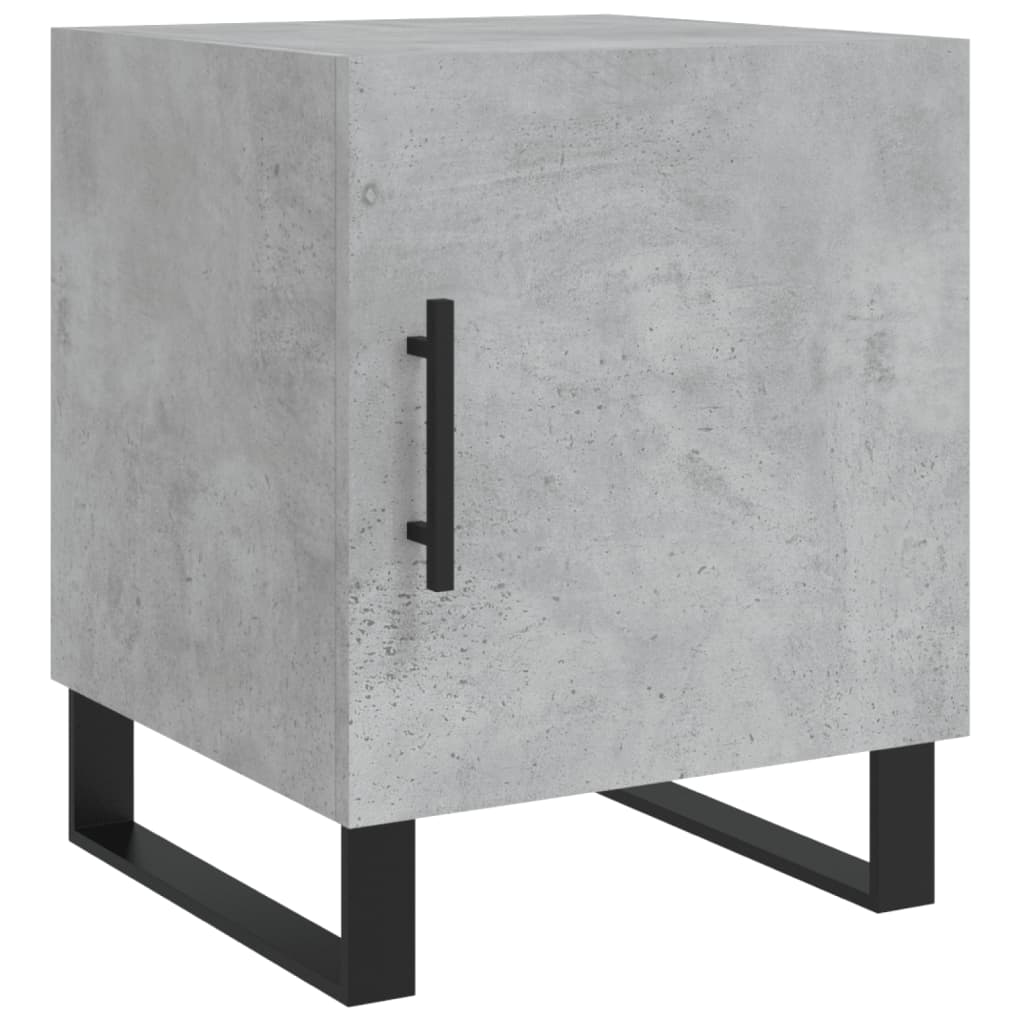 Bedside Cabinets 2 pcs Concrete Grey 40x40x50cm Engineered Wood