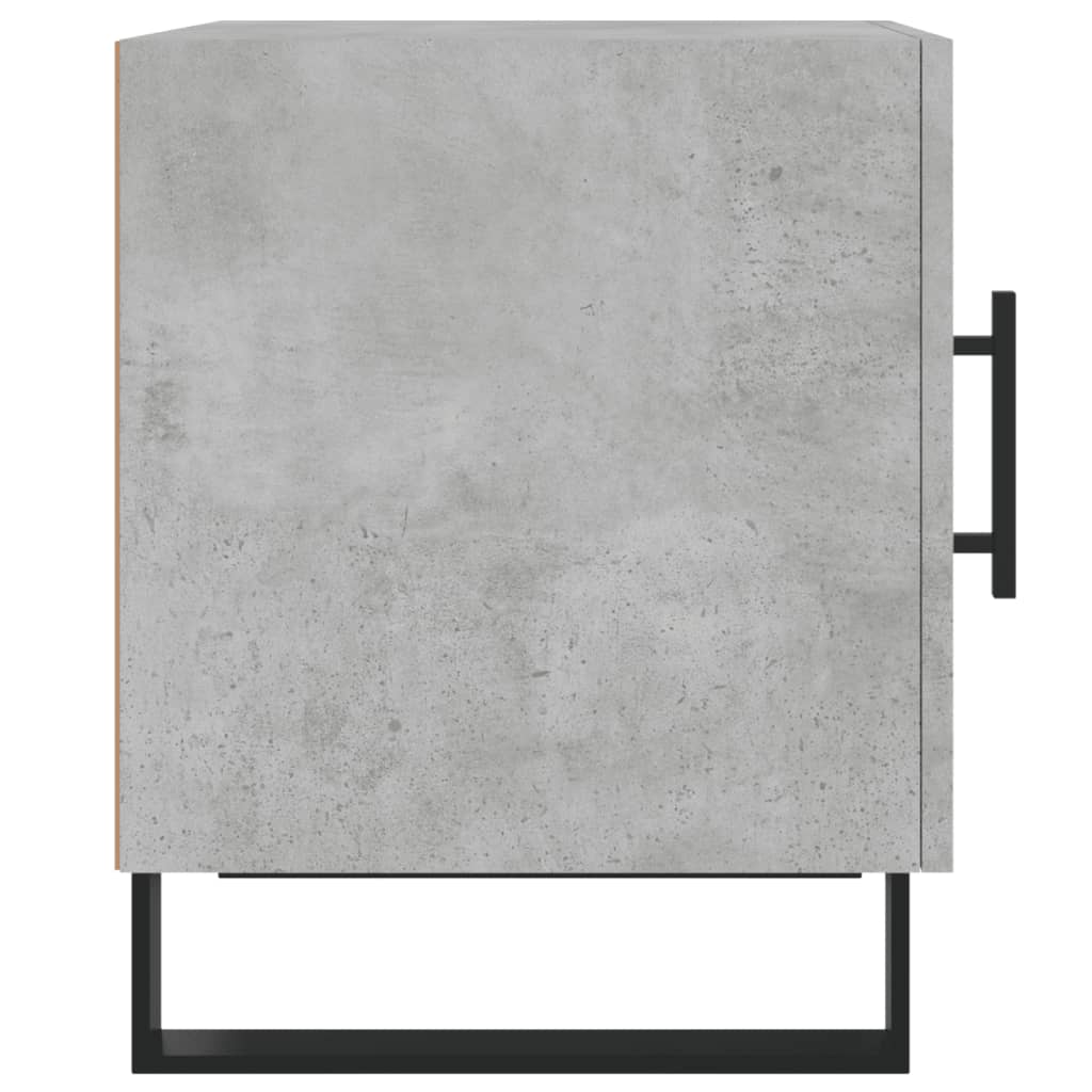 Bedside Cabinets 2 pcs Concrete Grey 40x40x50cm Engineered Wood