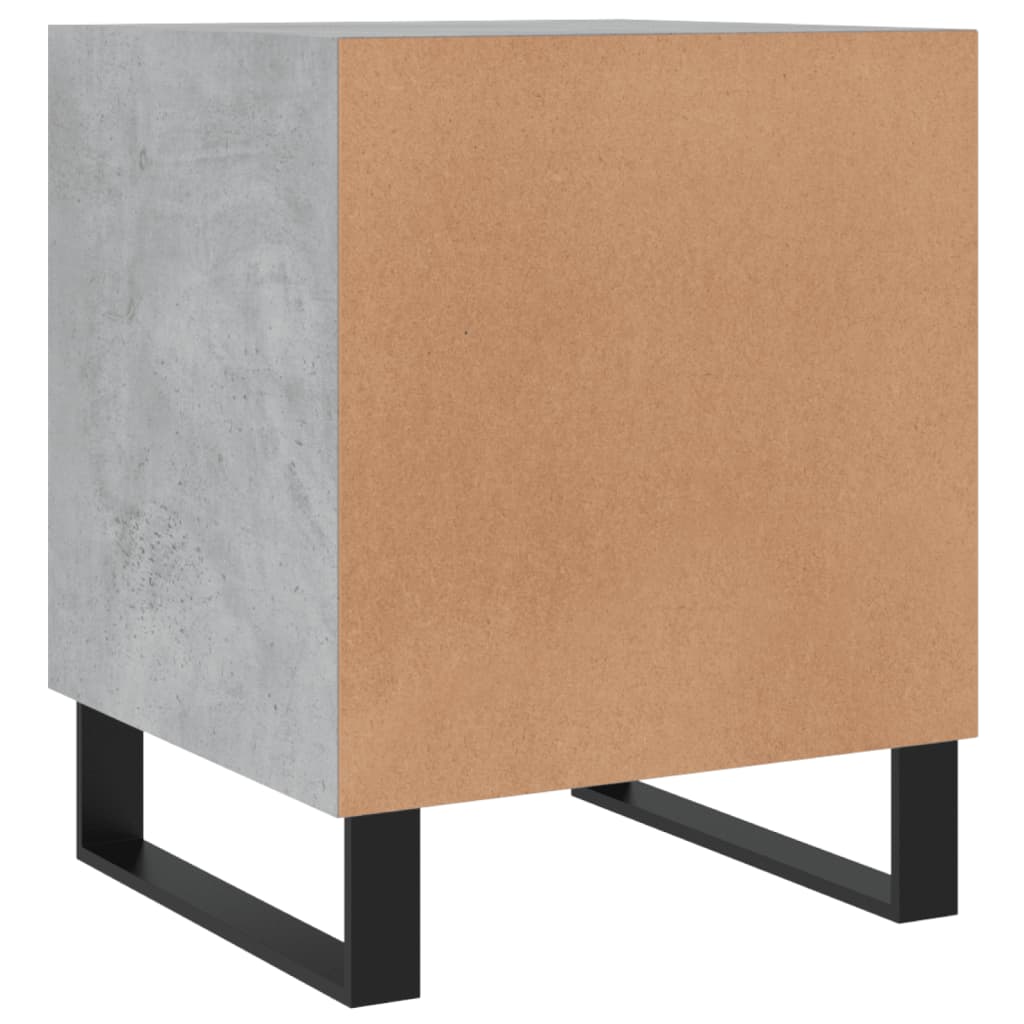 Bedside Cabinets 2 pcs Concrete Grey 40x40x50cm Engineered Wood
