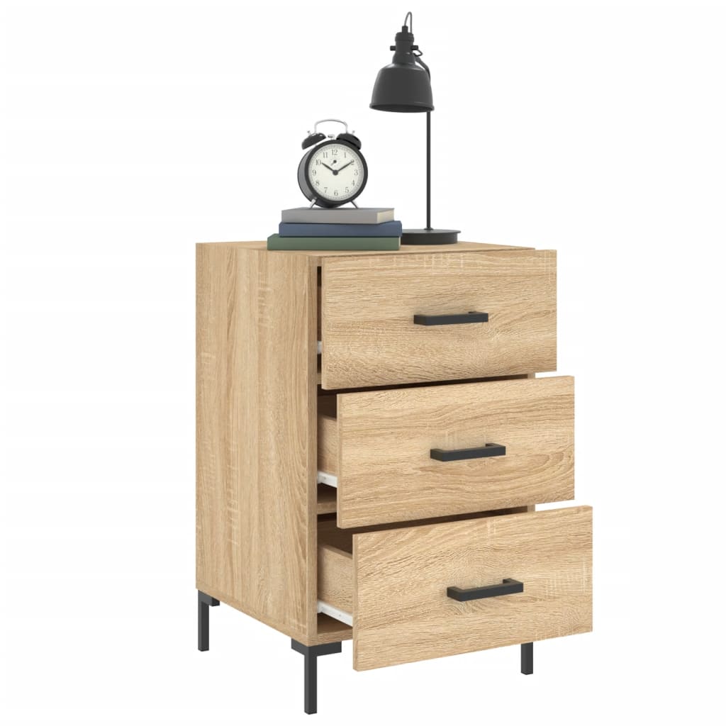 Bedside Cabinet Sonoma Oak 40x40x66 cm Engineered Wood