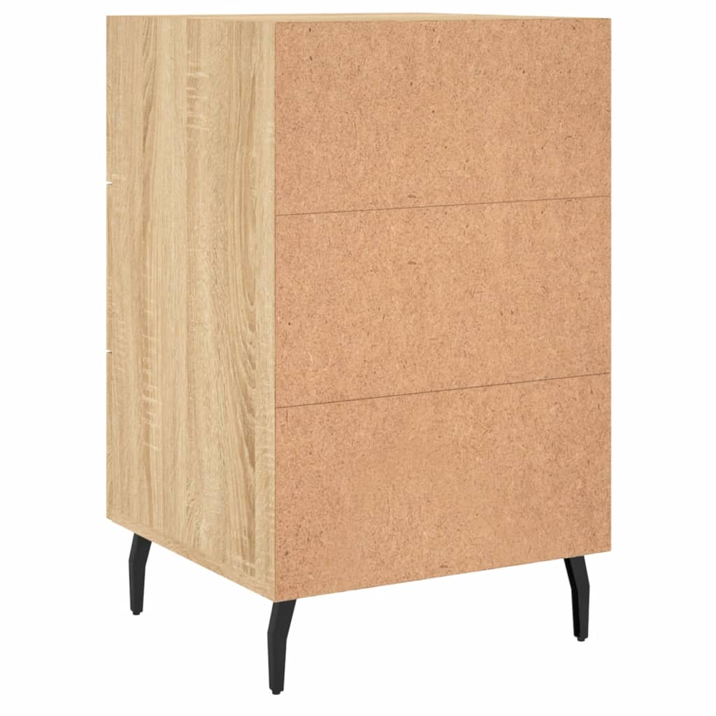 Bedside Cabinet Sonoma Oak 40x40x66 cm Engineered Wood