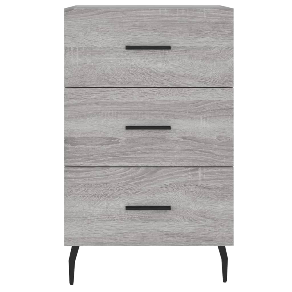 Bedside Cabinet Grey Sonoma 40x40x66 cm Engineered Wood