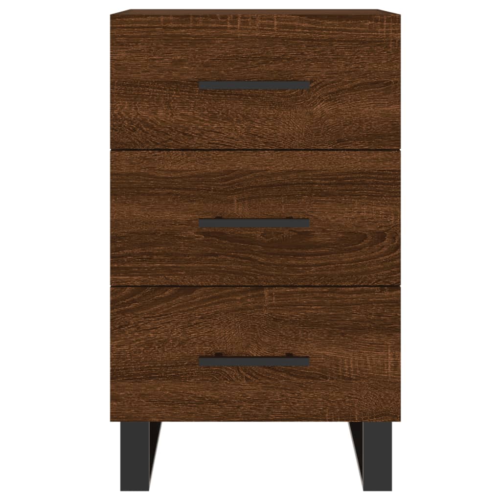 vidaXL Bedside Cabinet Brown Oak 40x40x66 cm Engineered Wood