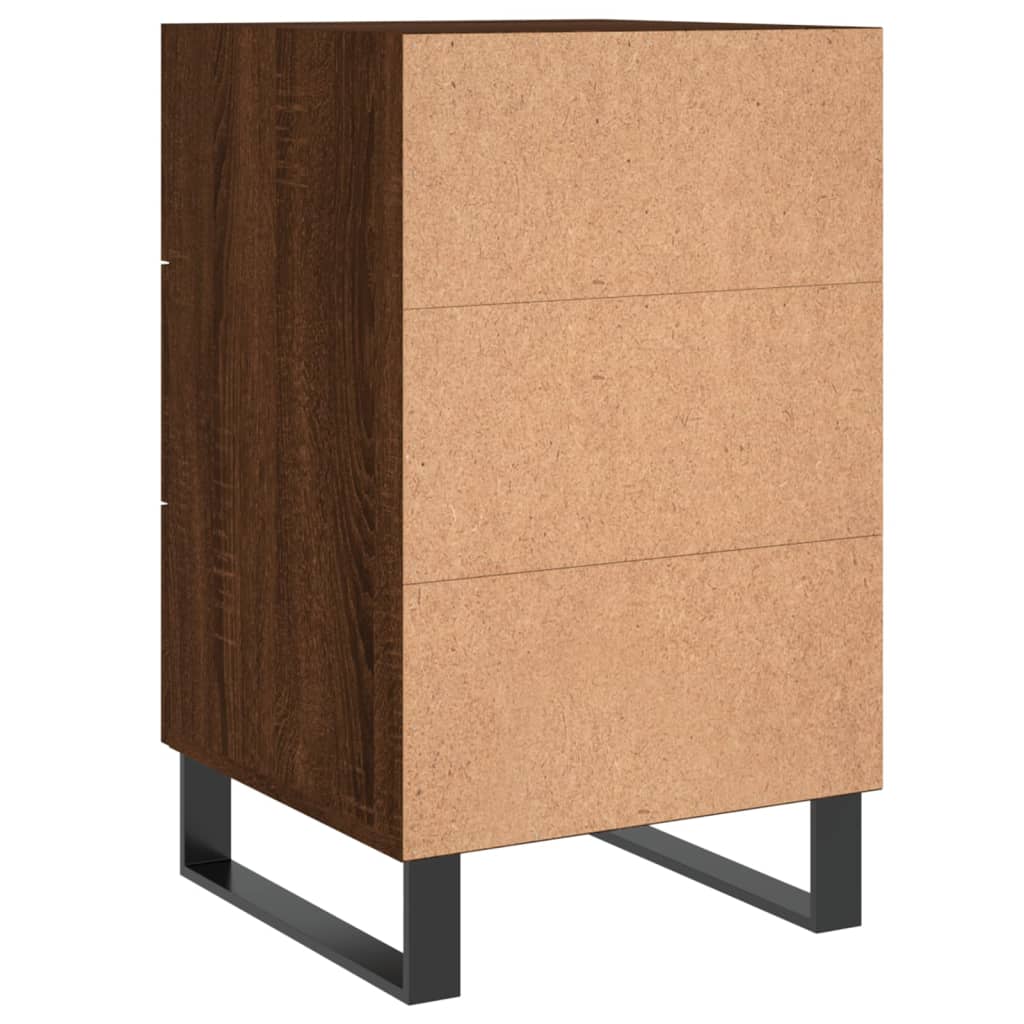 vidaXL Bedside Cabinet Brown Oak 40x40x66 cm Engineered Wood