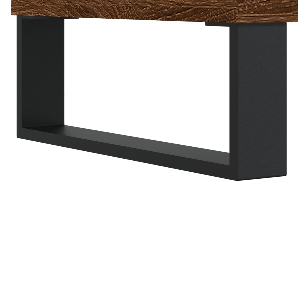 vidaXL Bedside Cabinet Brown Oak 40x40x66 cm Engineered Wood