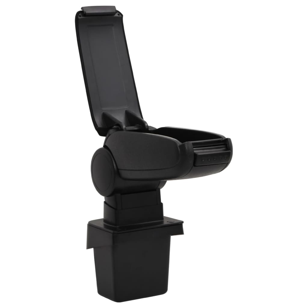 vidaXL Car Armrest Black 15x31.5x(35-51) cm ABS