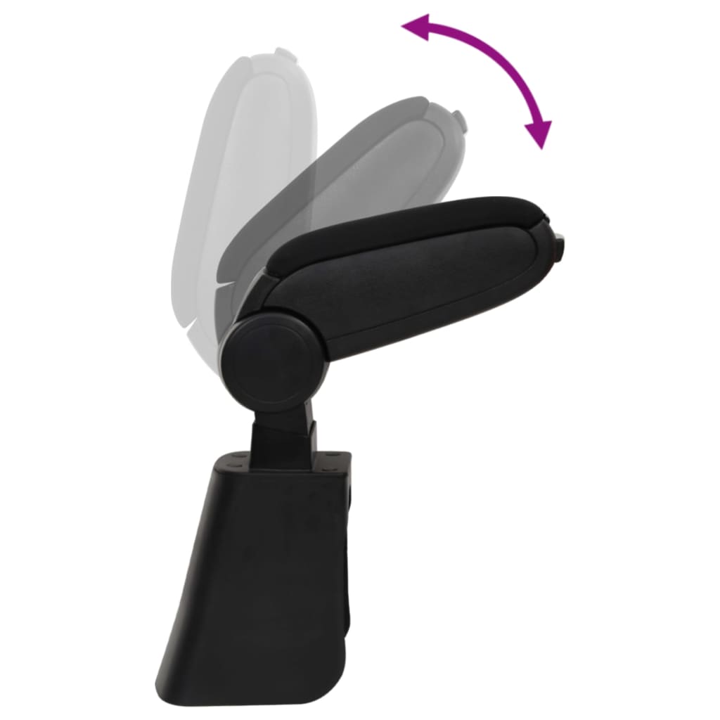 vidaXL Car Armrest Black 16x36x(41-57) cm ABS