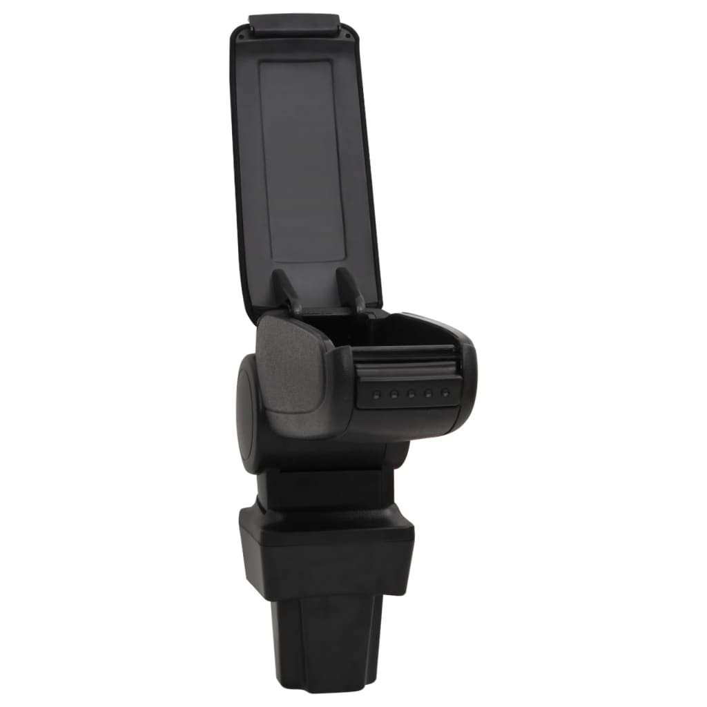 vidaXL Car Armrest Black 11.5x32x(30-50) cm ABS