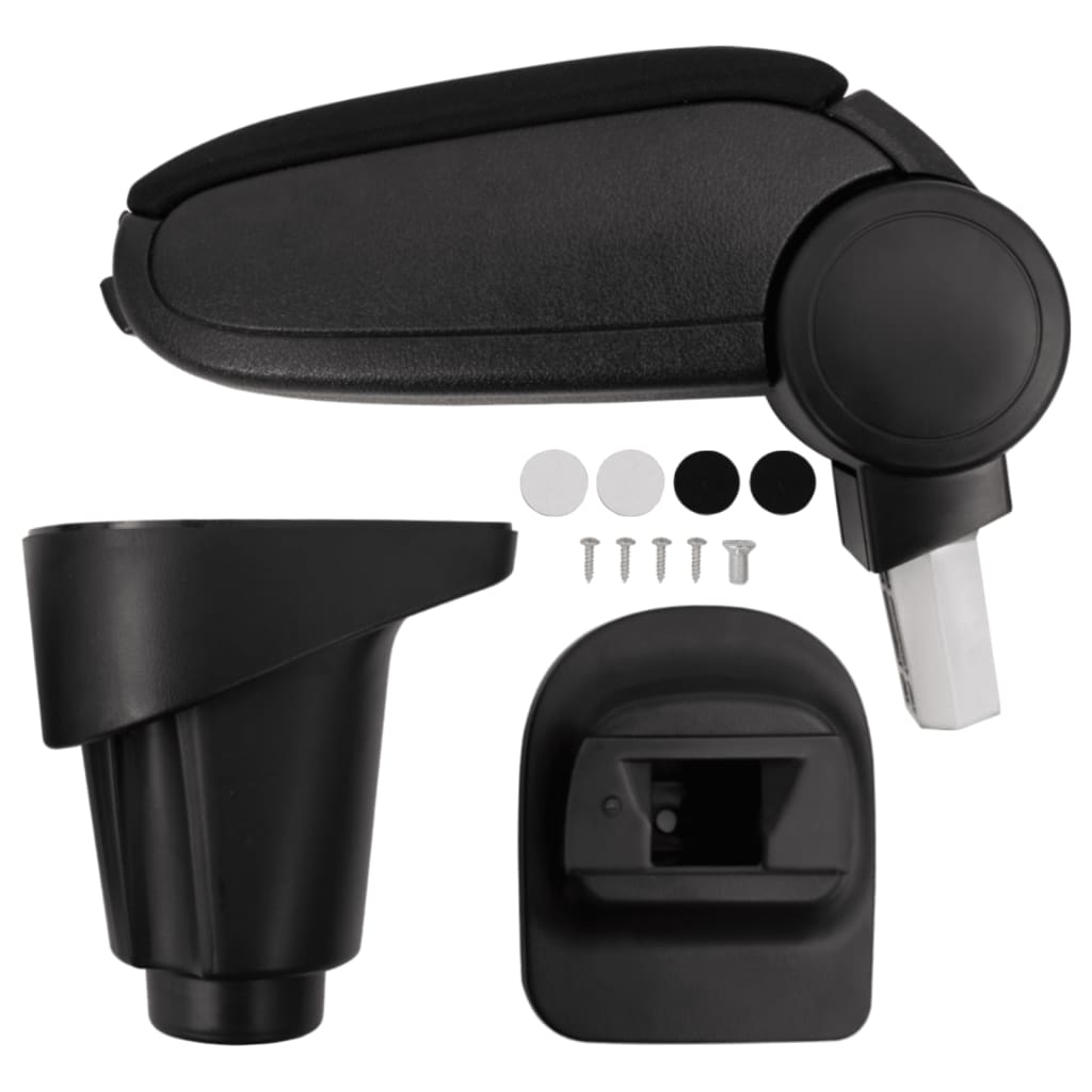 vidaXL Car Armrest Black 14x35x(37-53) cm ABS