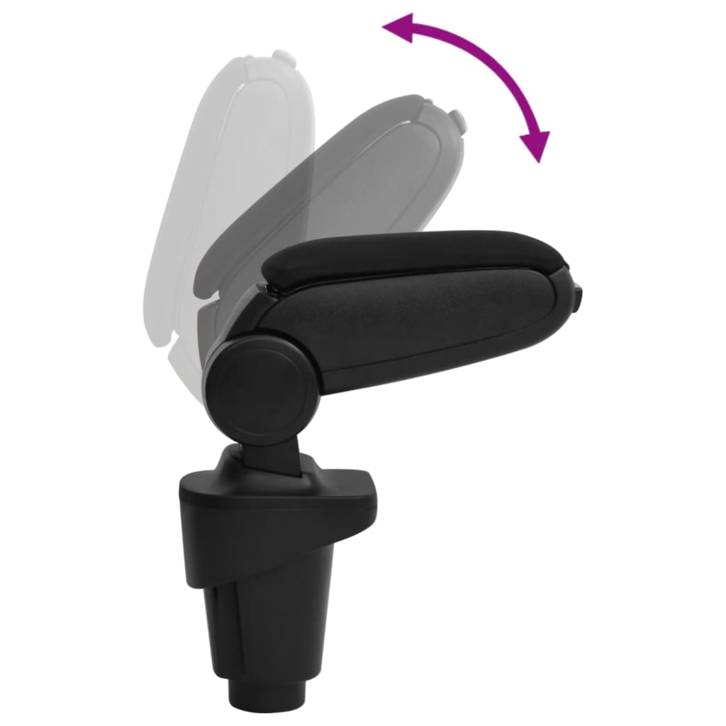 vidaXL Car Armrest Black 14x35x(37-53) cm ABS