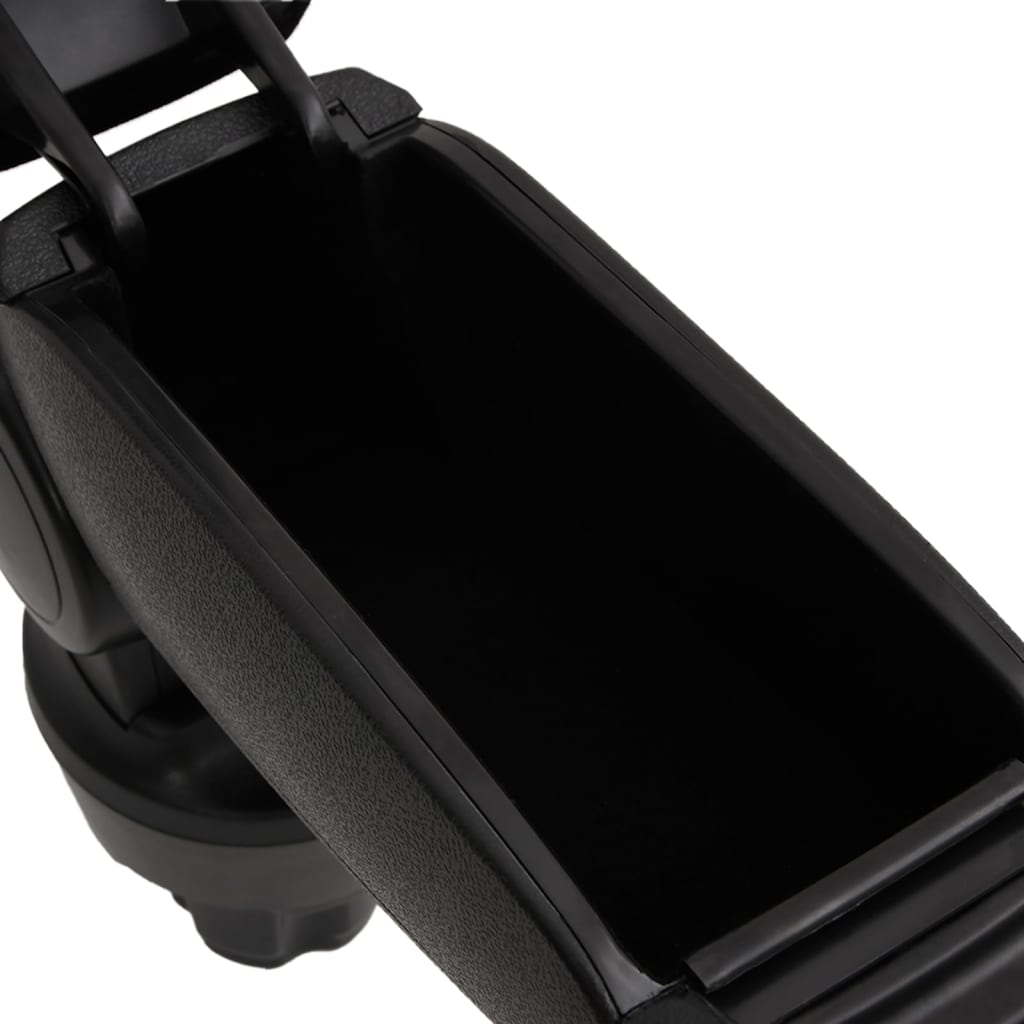 vidaXL Car Armrest Black 13x33x(33-49) cm ABS