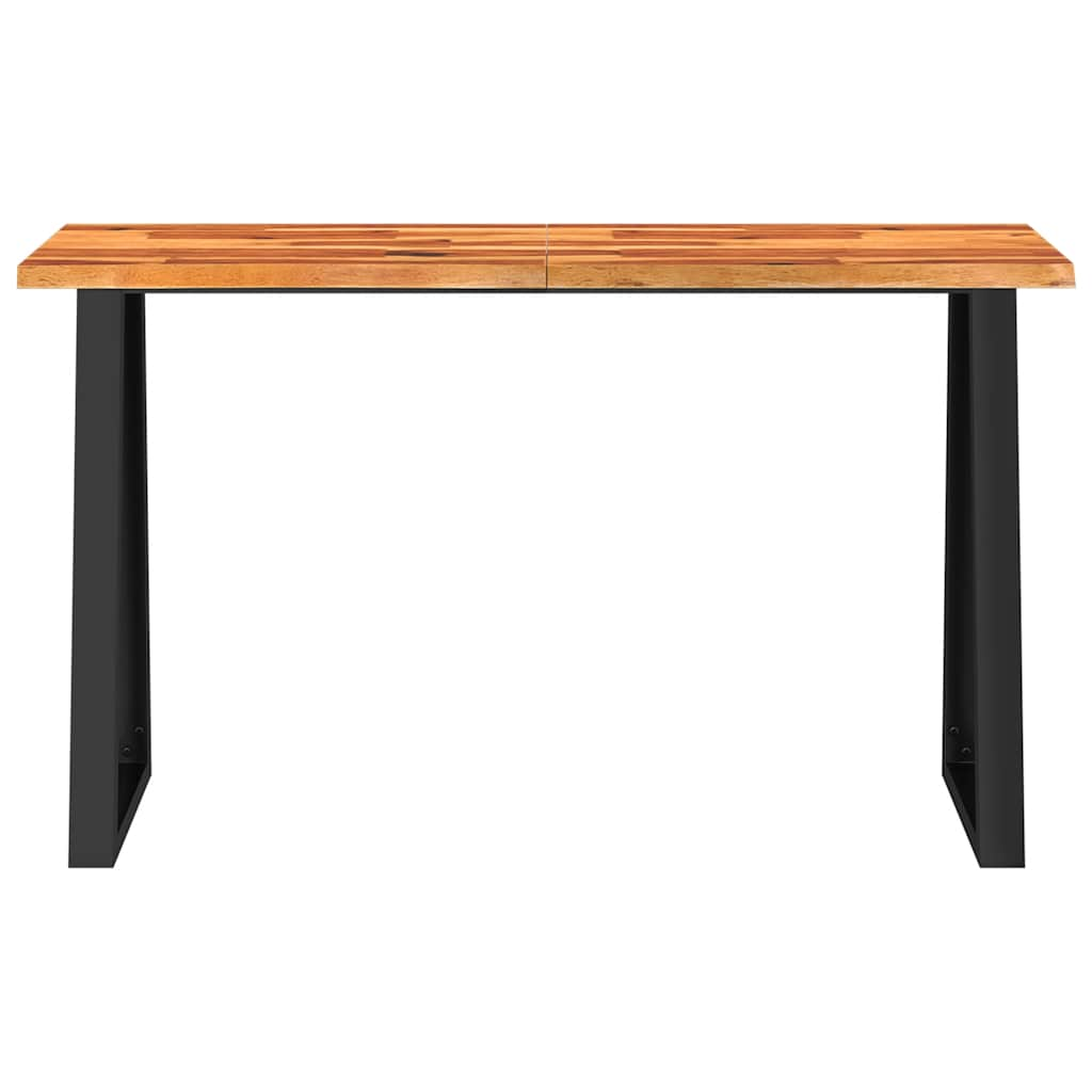 vidaXL Console Table with Live Edge 140x40x80 cm Solid Wood Acacia