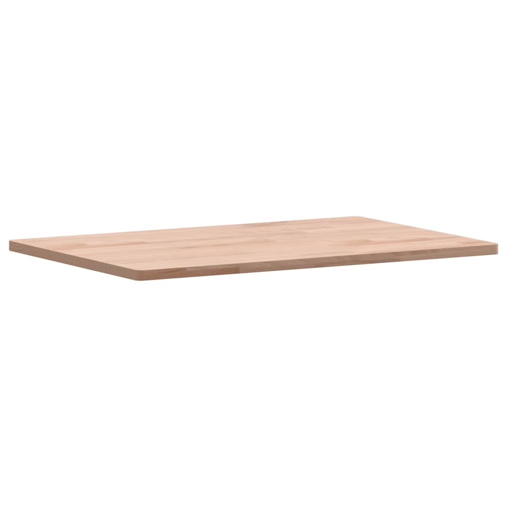 vidaXL Table Top 60x40x1.5 cm Rectangular Solid Wood Beech