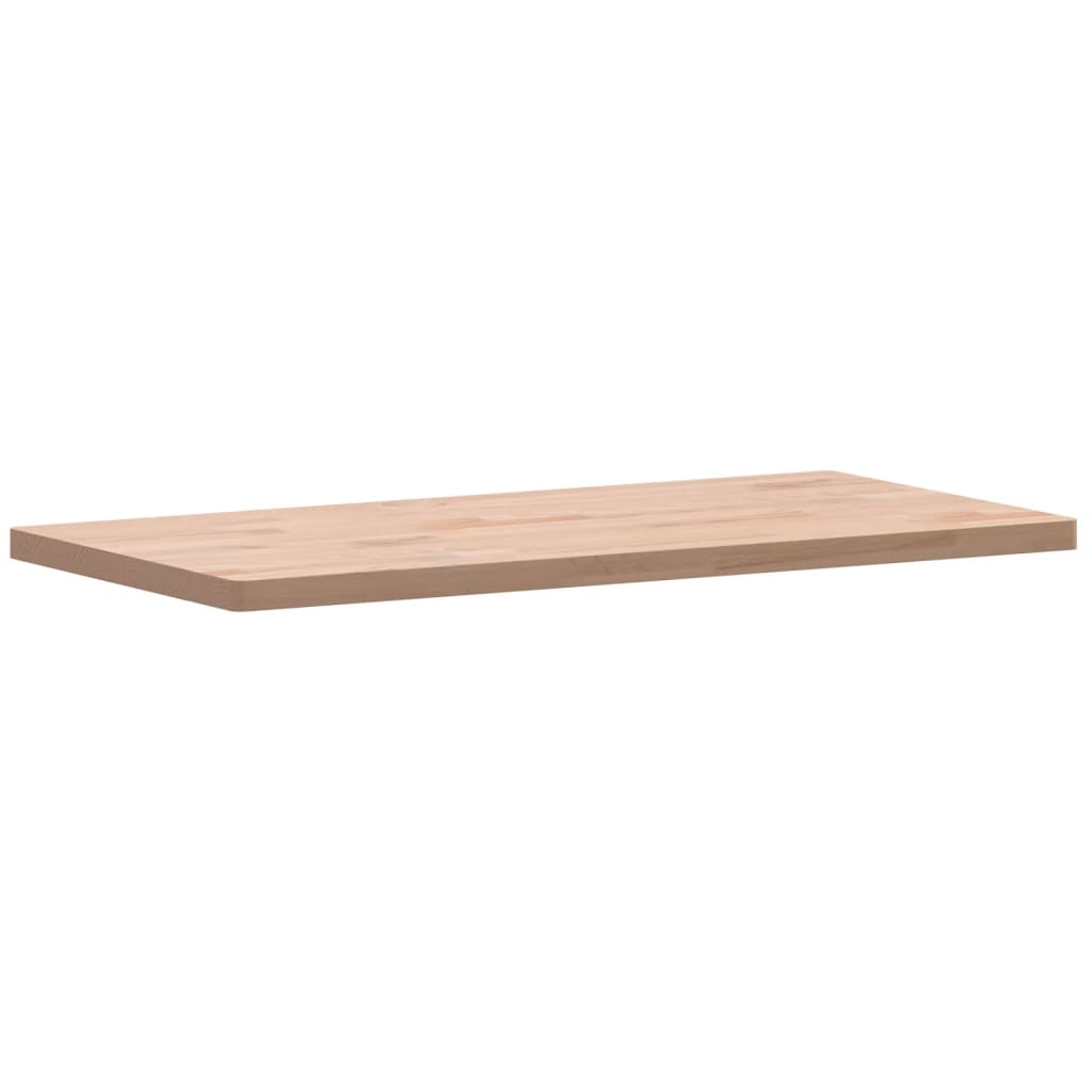 vidaXL Table Top 80x40x2.5 cm Rectangular Solid Wood Beech