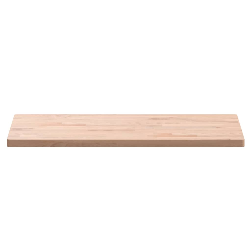 vidaXL Table Top 80x40x2.5 cm Rectangular Solid Wood Beech