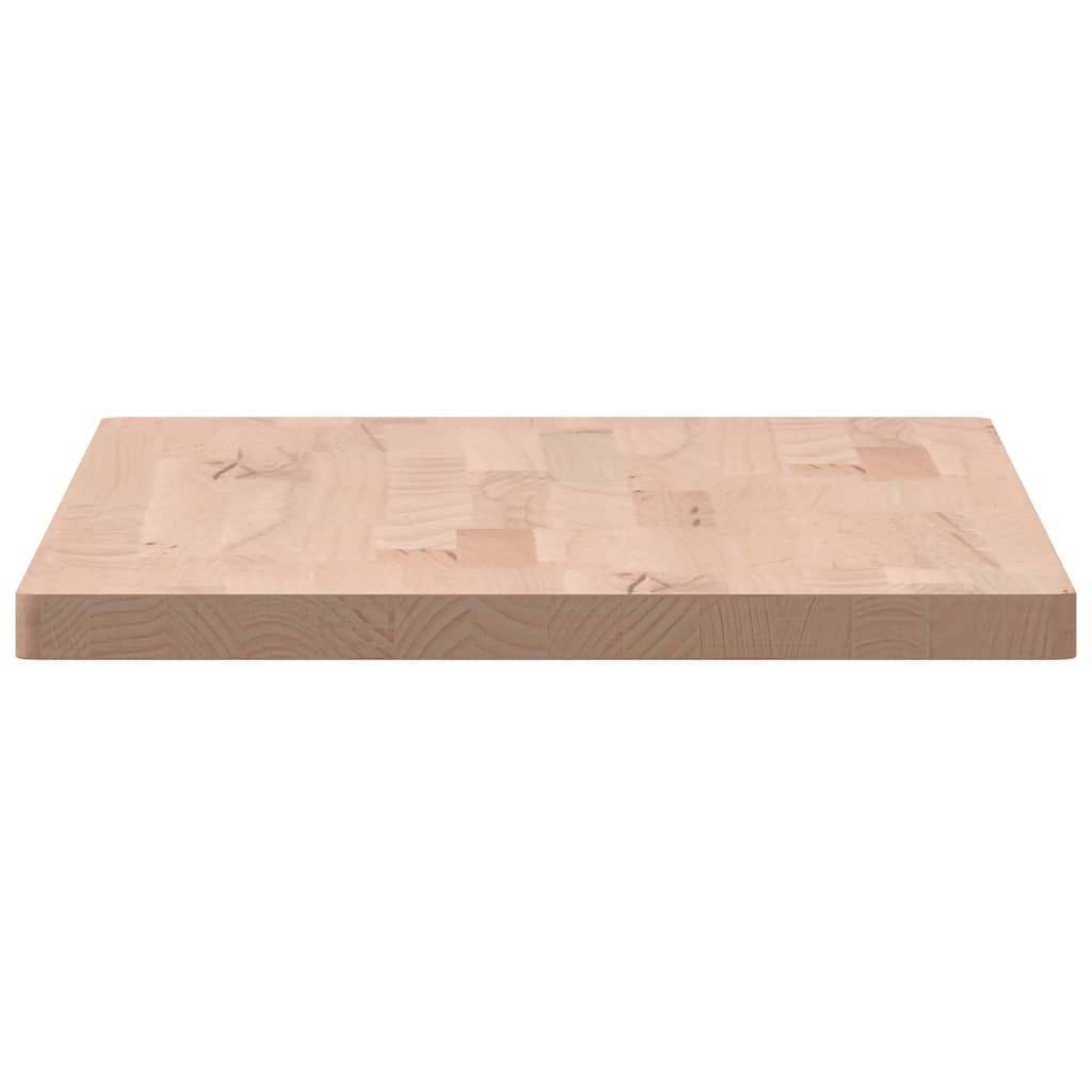 vidaXL Table Top 80x40x2.5 cm Rectangular Solid Wood Beech