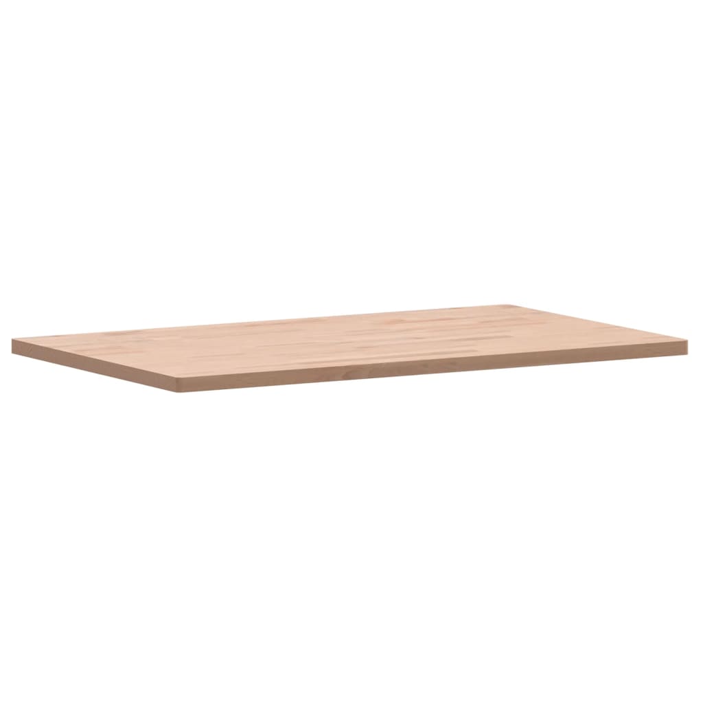 vidaXL Table Top 100x60x2.5 cm Rectangular Solid Wood Beech