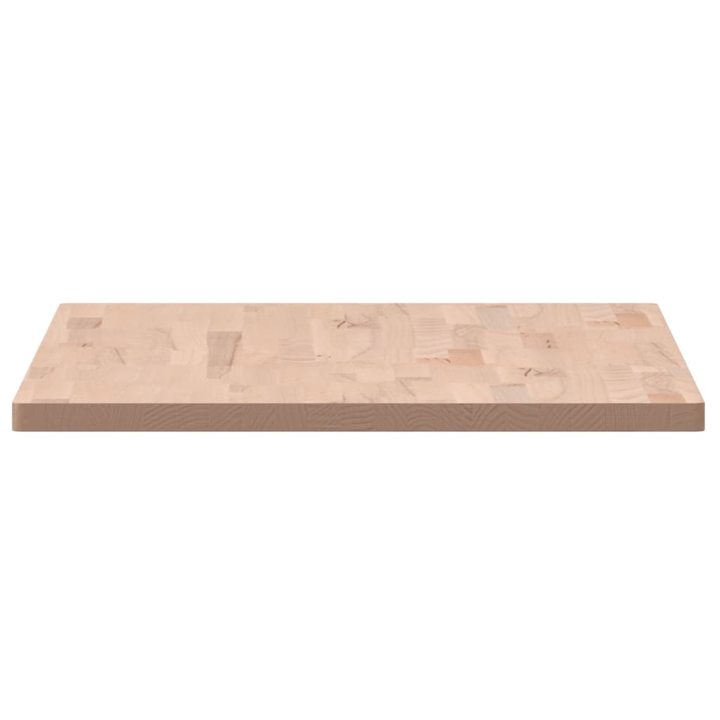 vidaXL Table Top 100x60x2.5 cm Rectangular Solid Wood Beech