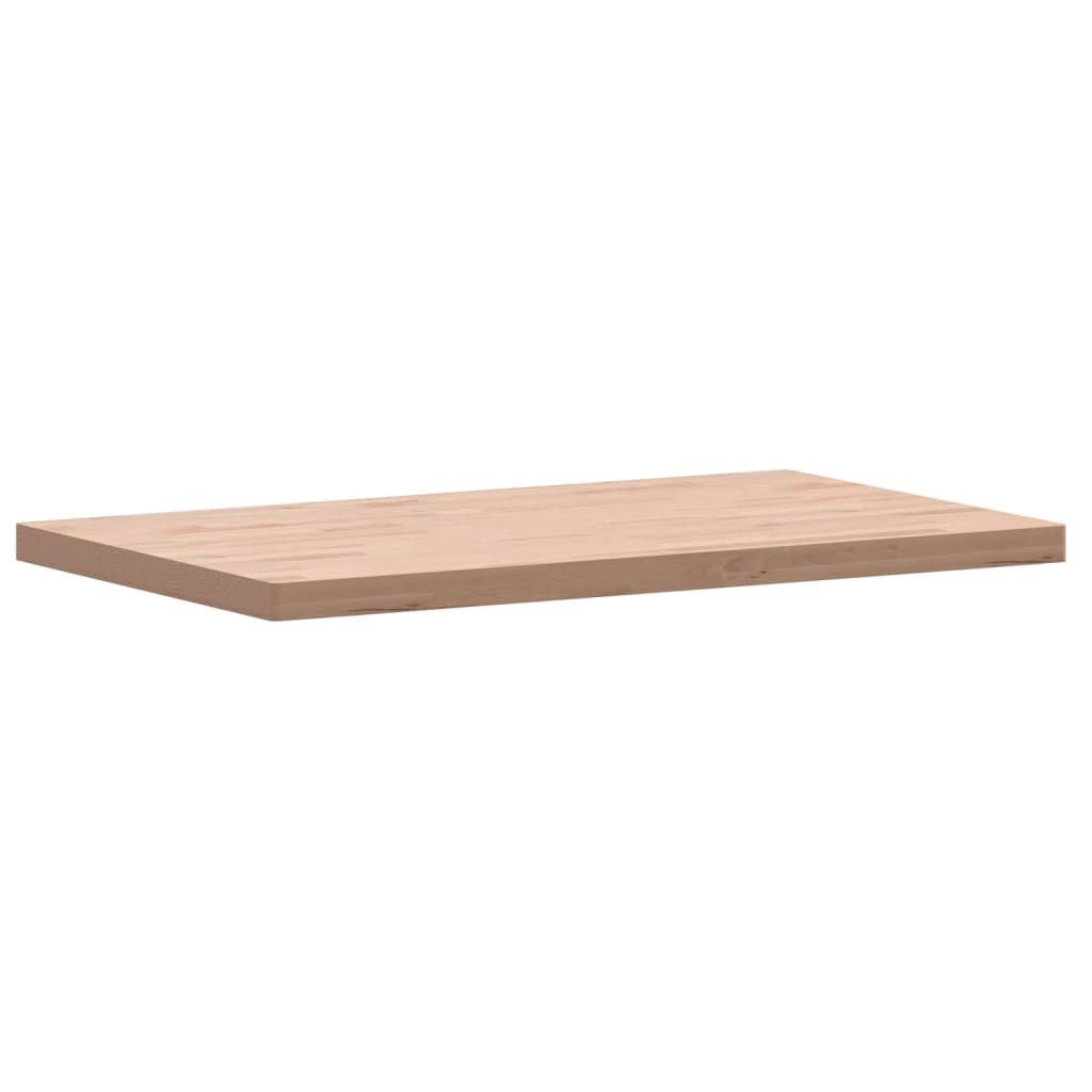 vidaXL Table Top 100x60x4 cm Rectangular Solid Wood Beech