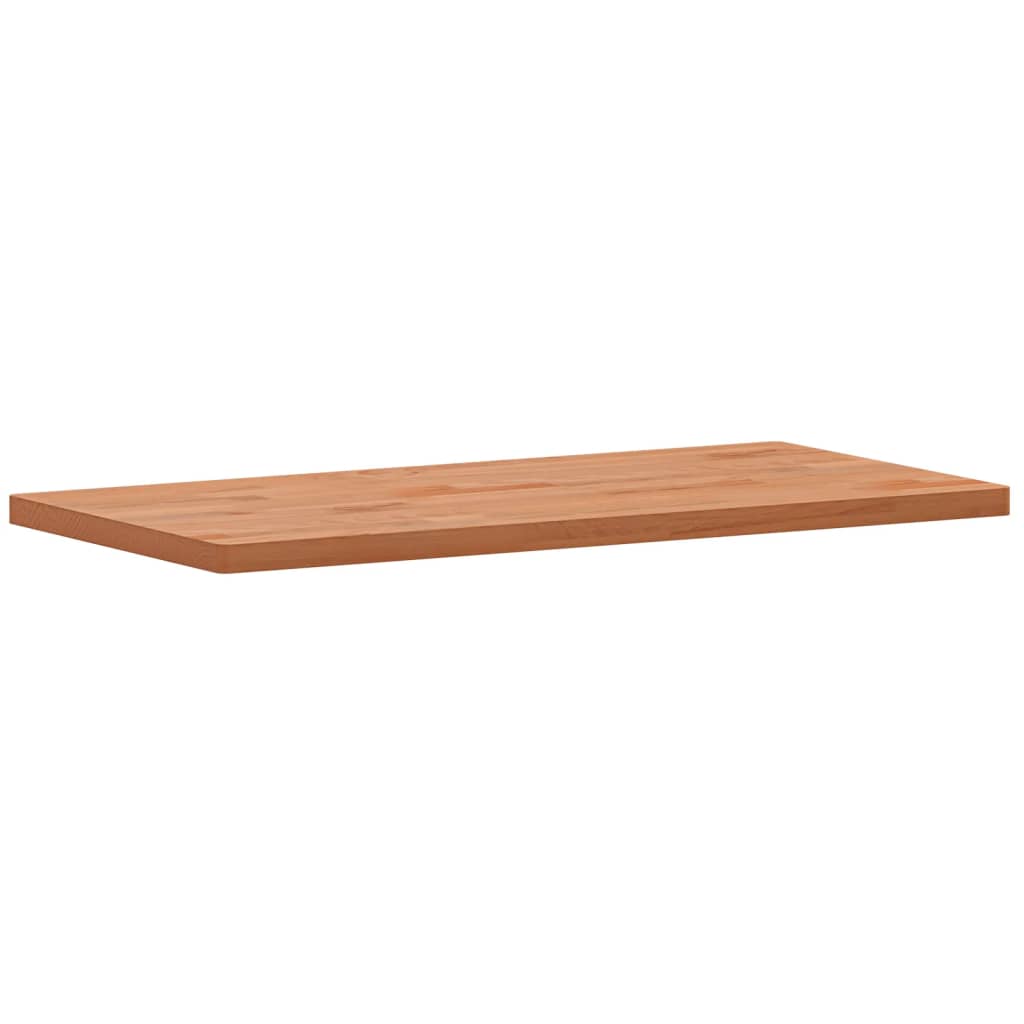 Table Top 80x40x2.5 cm Rectangular Solid Wood Beech
