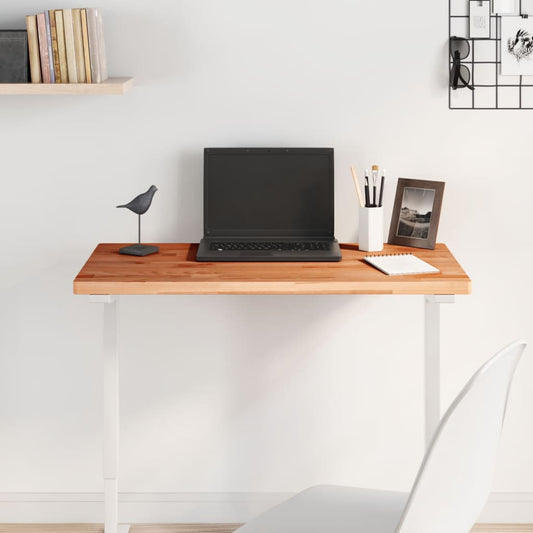 Table Top 80x40x2.5 cm Rectangular Solid Wood Beech