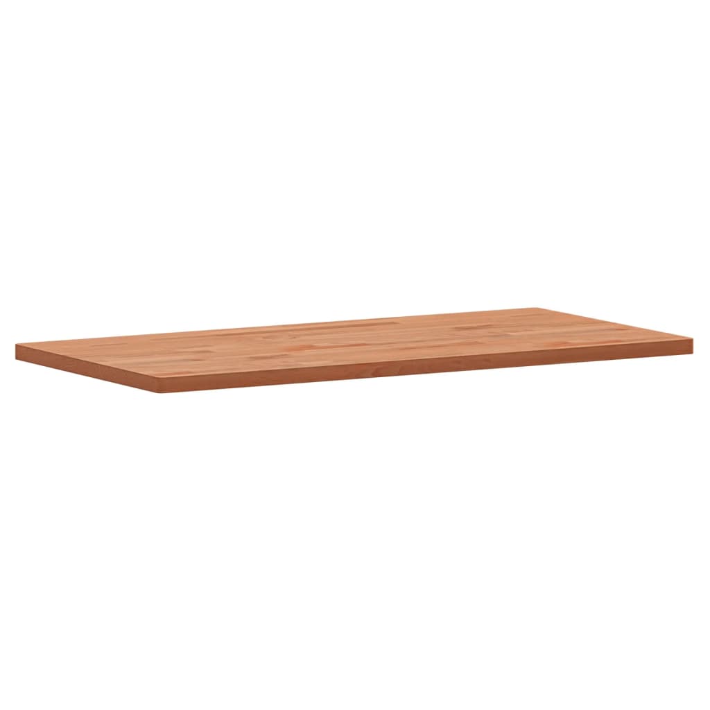 vidaXL Table Top 100x50x2.5 cm Rectangular Solid Wood Beech