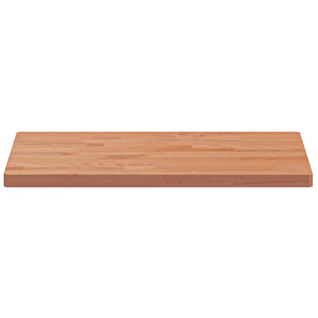 Table Top 60x40x2.5 cm Rectangular Solid Wood Beech