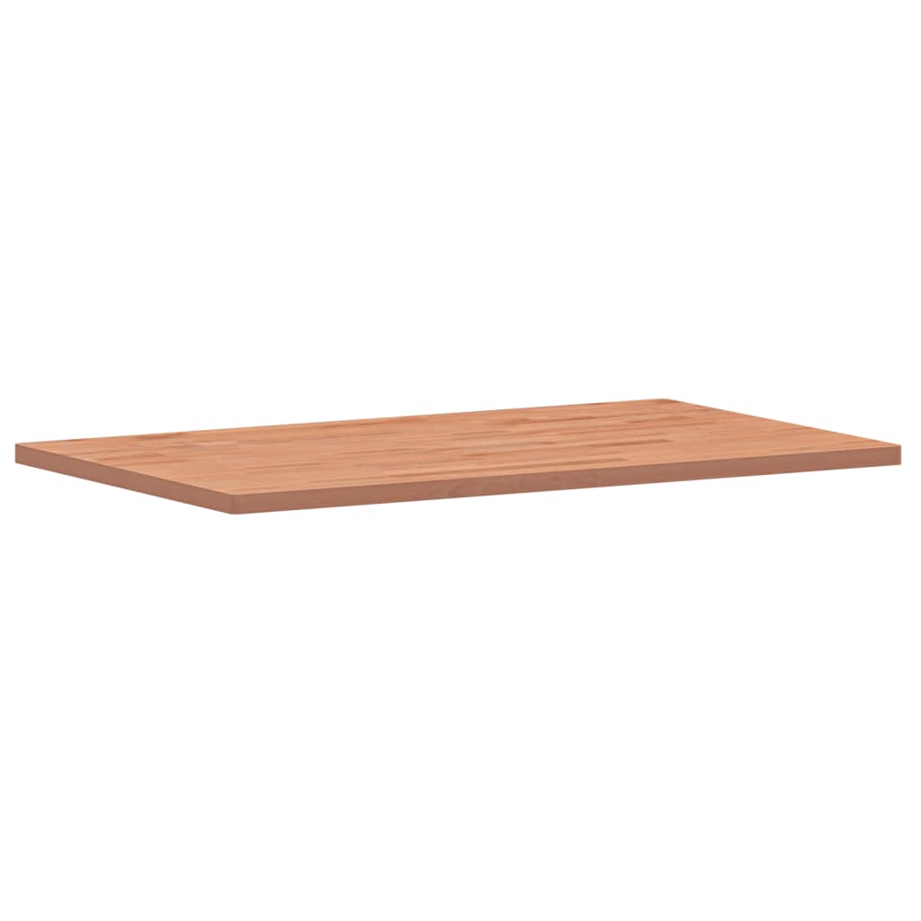 vidaXL Table Top 100x60x2.5 cm Rectangular Solid Wood Beech