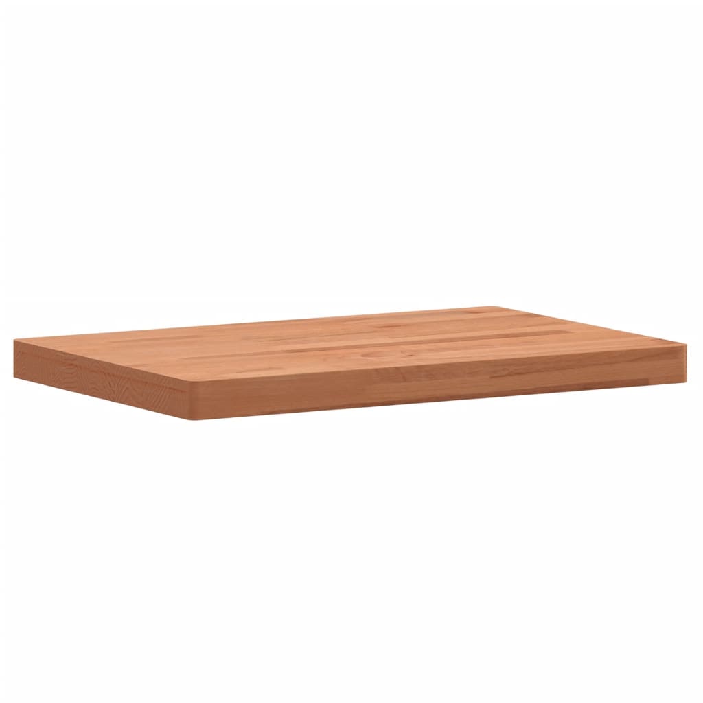 vidaXL Table Top 80x40x4 cm Rectangular Solid Wood Beech