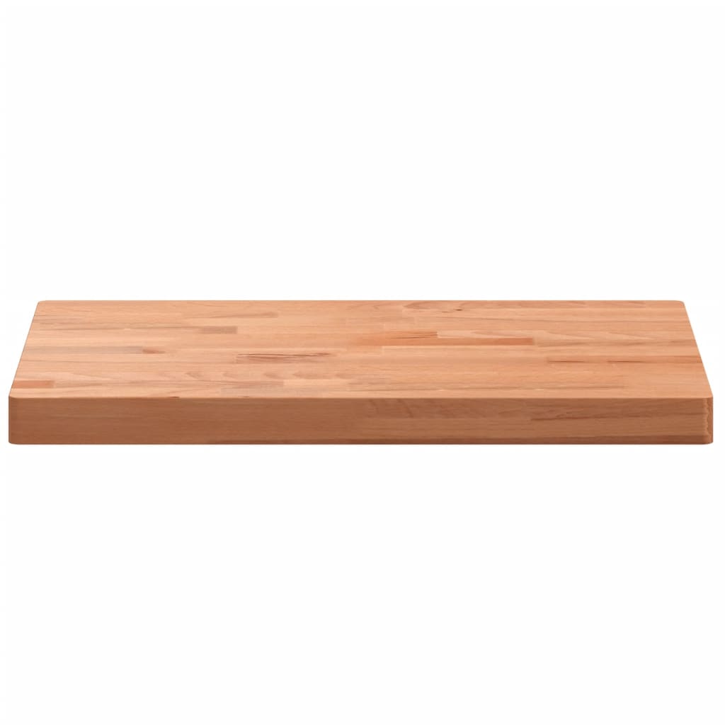 vidaXL Table Top 80x40x4 cm Rectangular Solid Wood Beech