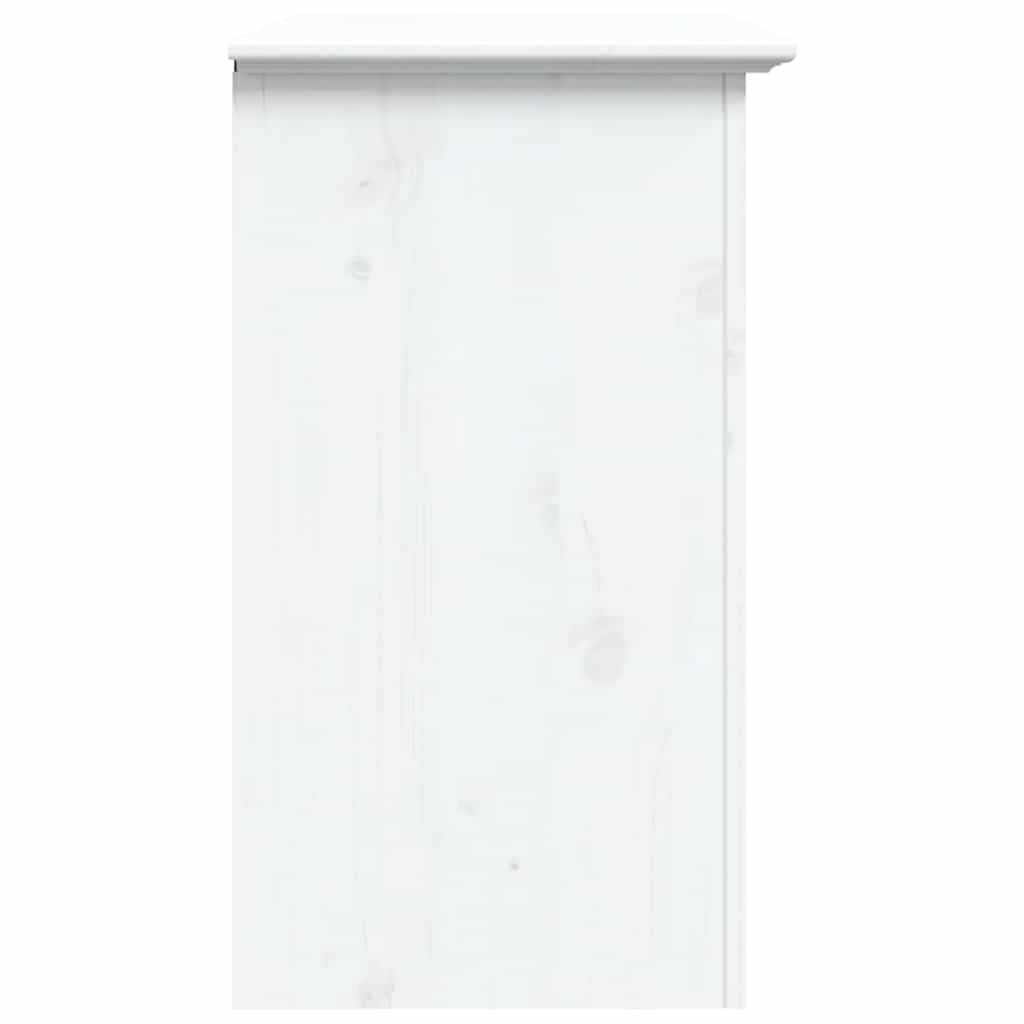 Bedside Cabinet BODO White 53x38.5x66 cm Solid Wood Pine