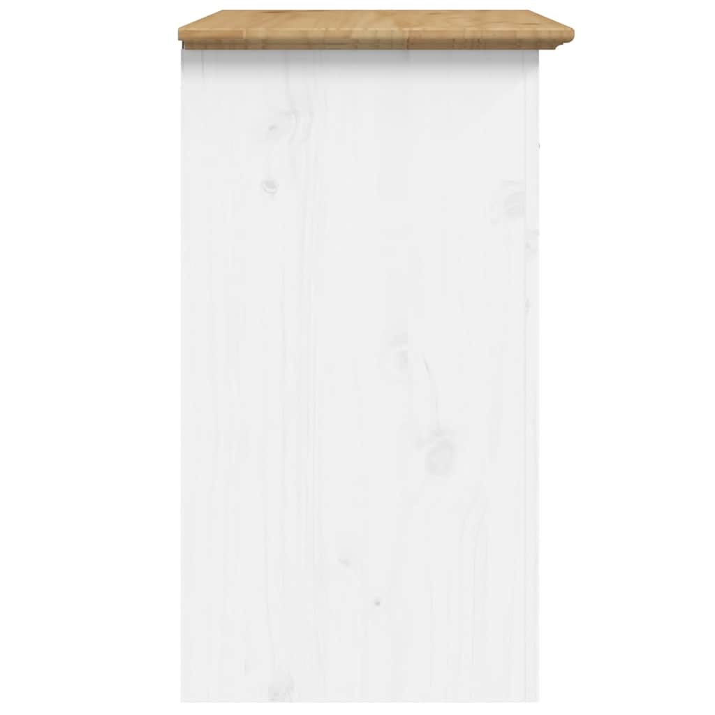 Bedside Cabinet BODO Brown 53x38.5x66 cm Solid Wood Pine