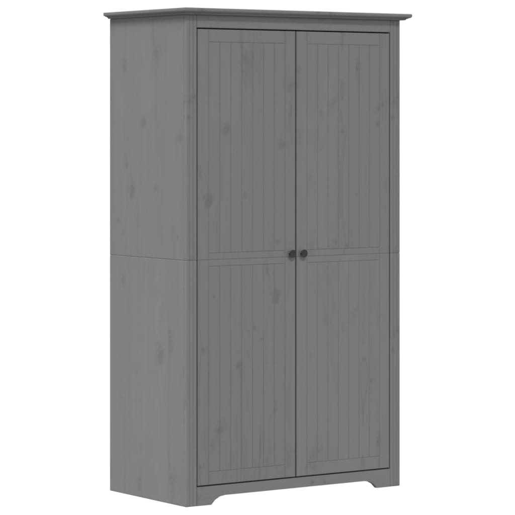 vidaXL Wardrobe BODO Grey 101x52x176.5 cm Solid Wood Pine