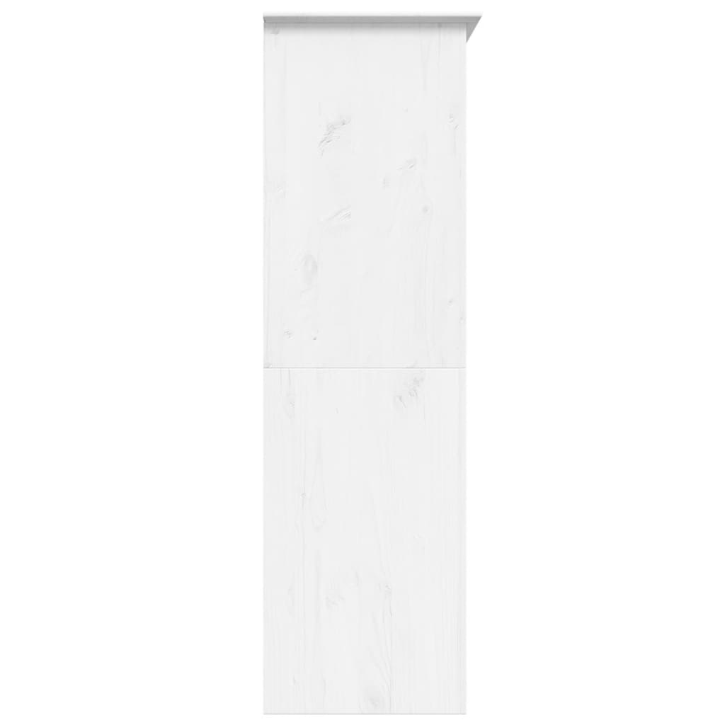 vidaXL Wardrobe BODO White 151.5x52x176.5 cm Solid Wood Pine