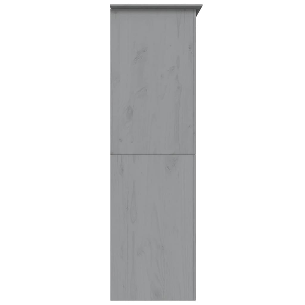 vidaXL Wardrobe BODO Grey 151.5x52x176.5 cm Solid Wood Pine