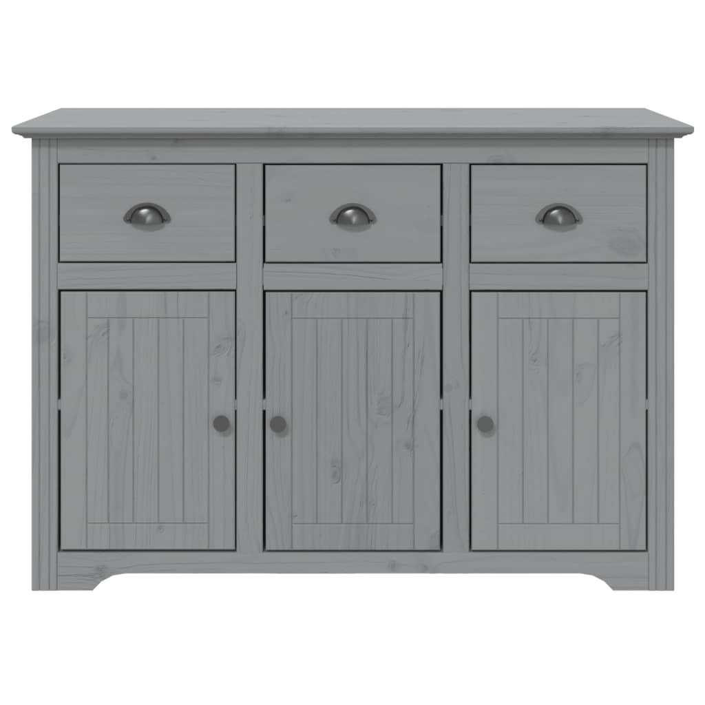 vidaXL Sideboard BODO Grey 115x43x79.5 cm Solid Wood Pine