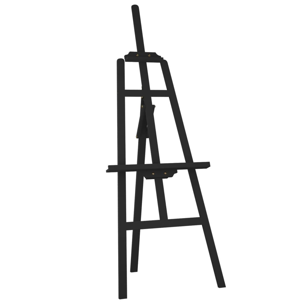 vidaXL Easel Stand Black 53.5x95x127 cm Solid Wood Pine