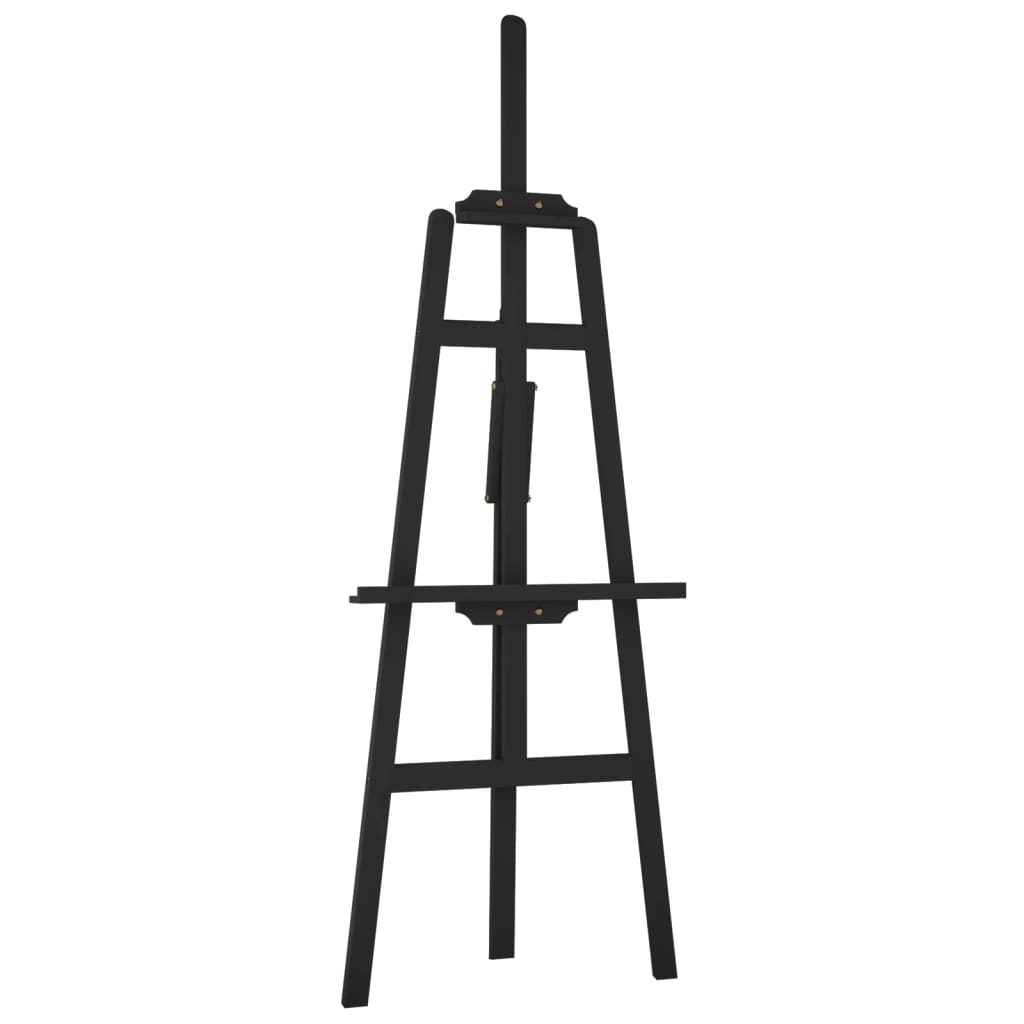 vidaXL Easel Stand Black 53.5x95x127 cm Solid Wood Pine