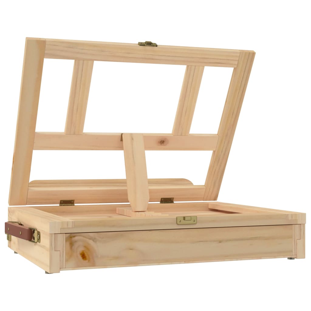 vidaXL Table Easel with Drawer 33.5x25.5x7 cm Solid Wood Pine