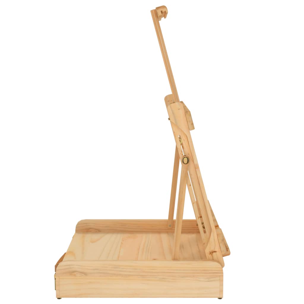 vidaXL Table Easel with Drawer 41.5x37x12 cm Solid Wood Pine