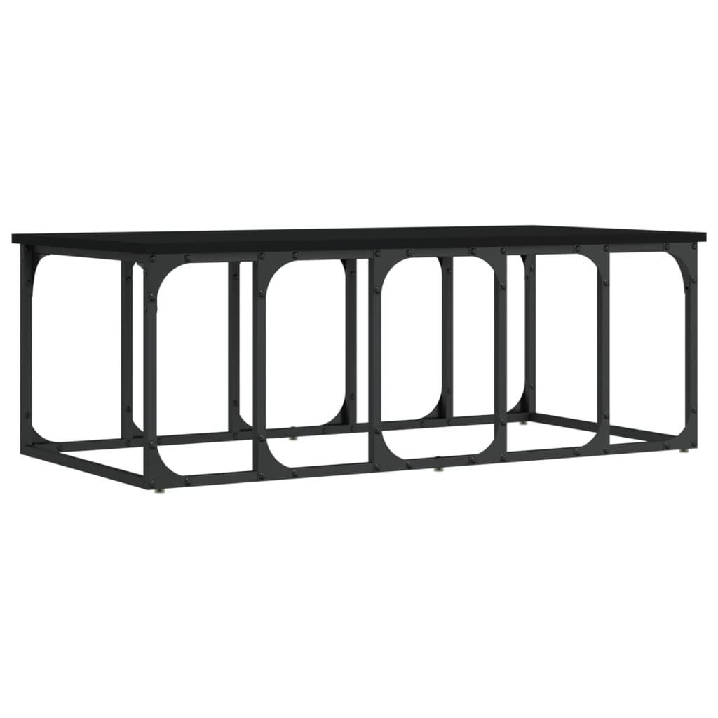 Coffee Table Black 100x50x35,5 cm Engineered Wood