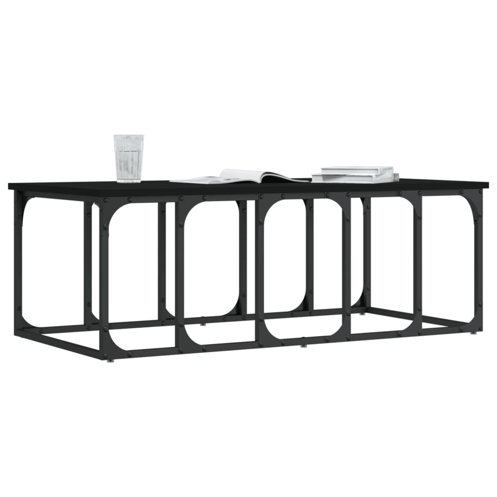Coffee Table Black 100x50x35,5 cm Engineered Wood