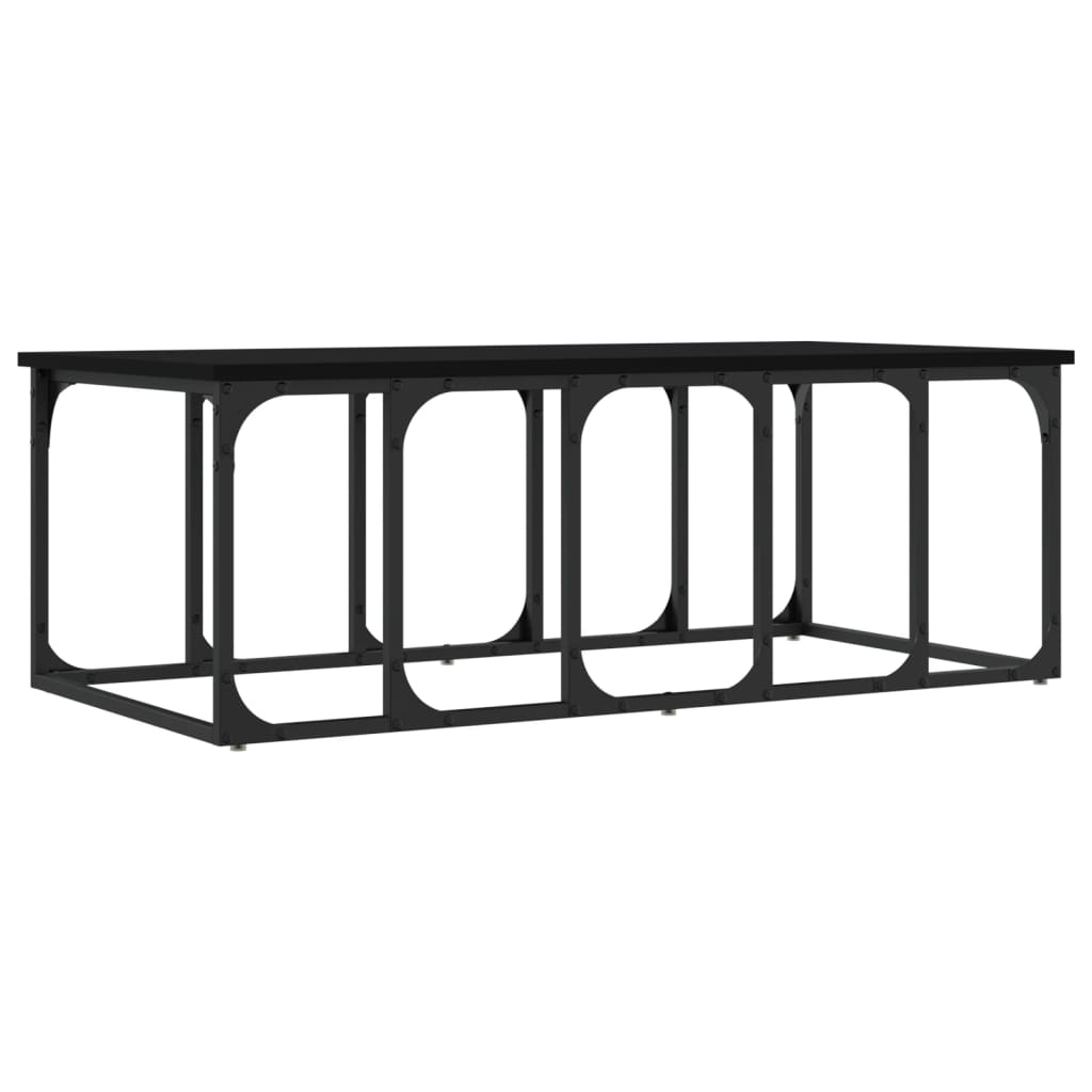 Coffee Table Black 100x50x35,5 cm Engineered Wood