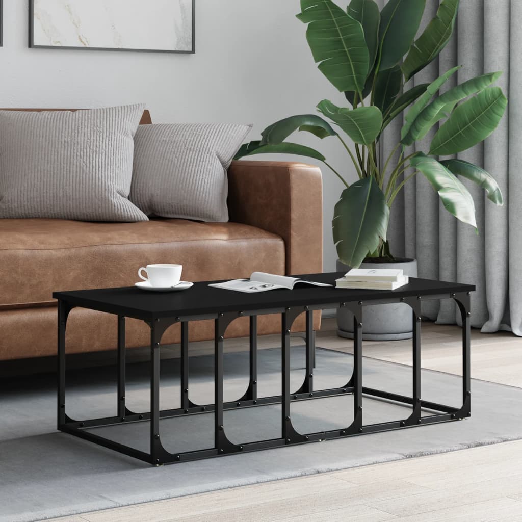 Coffee Table Black 100x50x35,5 cm Engineered Wood