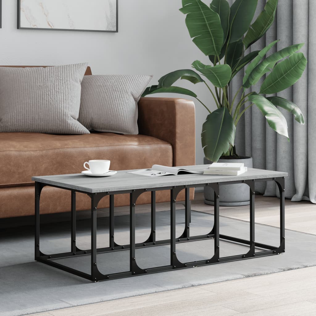 Coffee Table Grey Sonoma 100x50x35,5 cm Engineered Wood