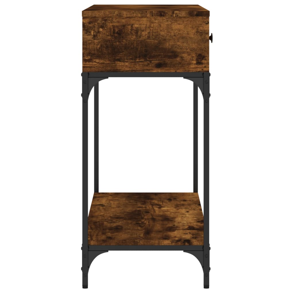 Console Table Smoked Oak 100x34,5x75 cm Engineered Wood