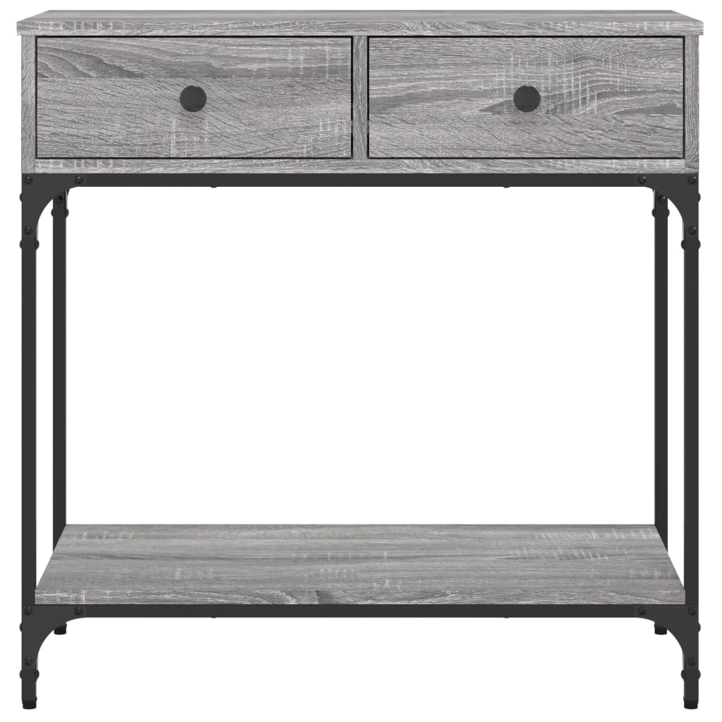 Console Table Grey Sonoma 75x34,5x75 cm Engineered Wood